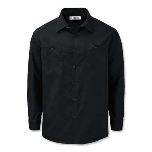 Vestis Long-Sleeve Industrial Work Shirt - BK (Black)