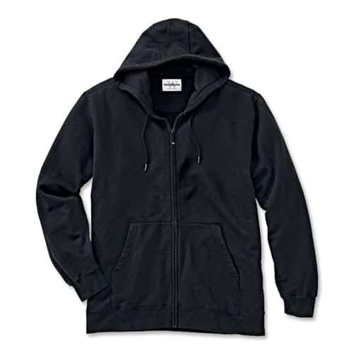 WearTough Low Shrink Sweatshirt Hooded Full Zip - Black
