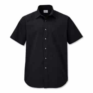 WearGuard Men's Short-Sleeve Poplin Shirt - Black