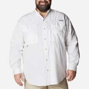 Mens PFG Bonehead Long Sleeve Shirt - Big - White