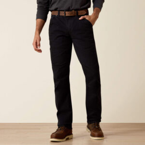 Rebar M5 Straight DuraStretch Washed Twill Dungaree Straight Leg Pant - Black